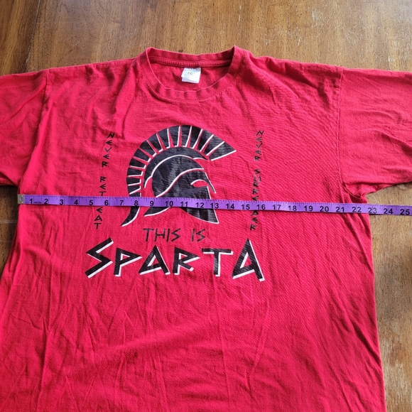 This is Sparta Red T-Shirt - Size X-Large - Picture 4 of 5